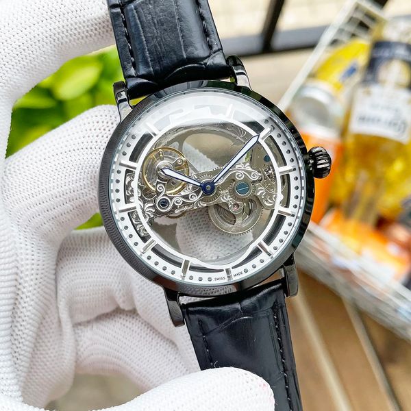 men's fashion watch hollow design automatic mechanical movement 316 stainless steel case imported calfskin strap mineral super mirror, Slivery;brown
men's fashion watch hollow design automatic mechanical movement 316 stainless steel case imported calfskin strap mineral super mirror, Slivery;brown