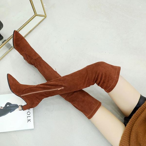 boots lady round toe shoes thigh high heels zipper stiletto over-the-knee mid calf large size rubber 6hy6, Black
boots lady round toe shoes thigh high heels zipper stiletto over-the-knee mid calf large size rubber 6hy6, Black