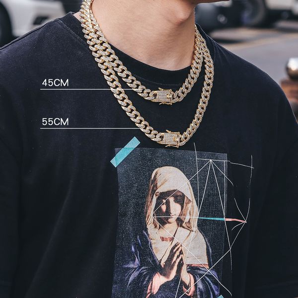 fashion gold color chain around the neck for women men inlaid zircon miami cuban chains hip hop necklace, Silver
fashion gold color chain around the neck for women men inlaid zircon miami cuban chains hip hop necklace, Silver