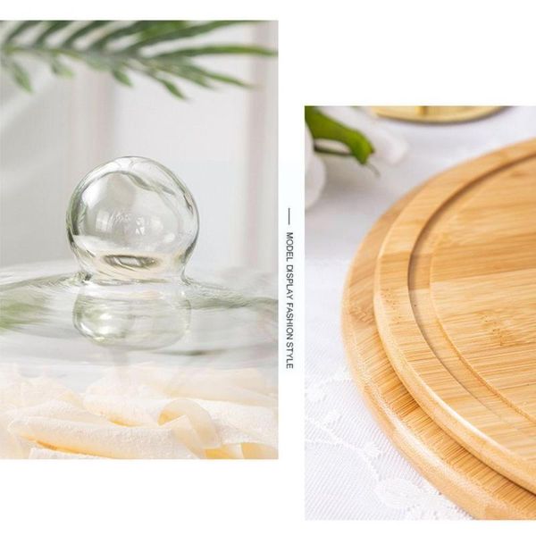 storage bottles & jars lead-food grade transparent dustproof cake glass cover tray fruit bamboo m6d6
storage bottles & jars lead-food grade transparent dustproof cake glass cover tray fruit bamboo m6d6