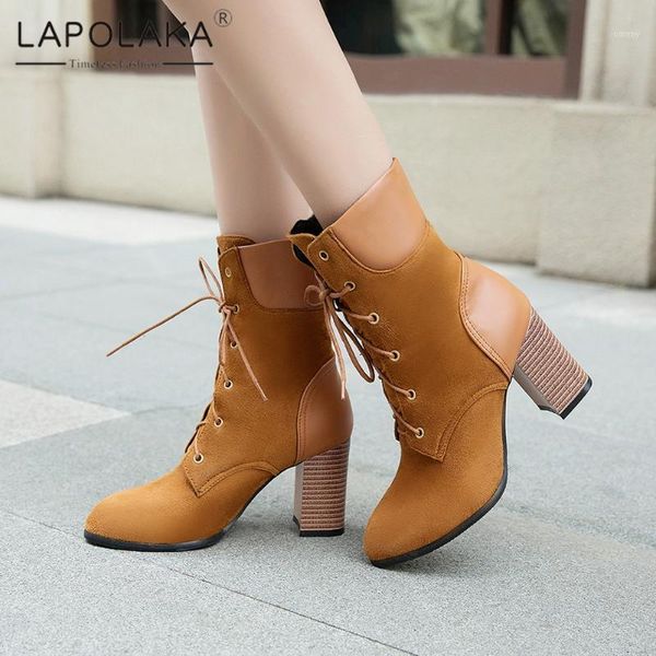 boots lapolaka 2021 fashion plus size 48 chic shoelaces office work woman shoes high heels elegant trendy dropship boot1, Black
boots lapolaka 2021 fashion plus size 48 chic shoelaces office work woman shoes high heels elegant trendy dropship boot1, Black