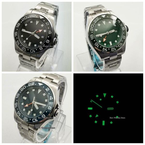 wristwatches 43mm sterile man gmt watch clock black/blue/green dial sapphire glass date bezel automatic men's gift, Slivery;brown
wristwatches 43mm sterile man gmt watch clock black/blue/green dial sapphire glass date bezel automatic men's gift, Slivery;brown