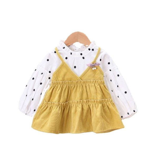 girl's dresses fashion baby girls polka dot dress spring autumn children cartoon clothes infant toddler casual clothing kids cotton tra, Red;yellow
girl's dresses fashion baby girls polka dot dress spring autumn children cartoon clothes infant toddler casual clothing kids cotton tra, Red;yellow