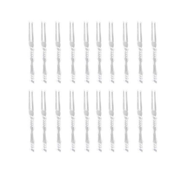 forks 200pcs disposable mini fruit simple plastic 2 pong cake picks for salad bar party
forks 200pcs disposable mini fruit simple plastic 2 pong cake picks for salad bar party