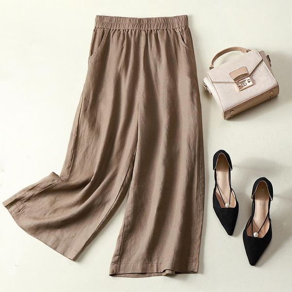 women's pants & capris qpfjqd office lady linen summer autumn wide leg casual fashion solid color women elastic waist loose trousers ja, Black;white
women's pants & capris qpfjqd office lady linen summer autumn wide leg casual fashion solid color women elastic waist loose trousers ja, Black;white