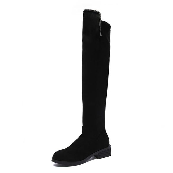 boots 2021 over-the-knee elastic european/american mid-heel rider thick heel velvet retro black
boots 2021 over-the-knee elastic european/american mid-heel rider thick heel velvet retro black