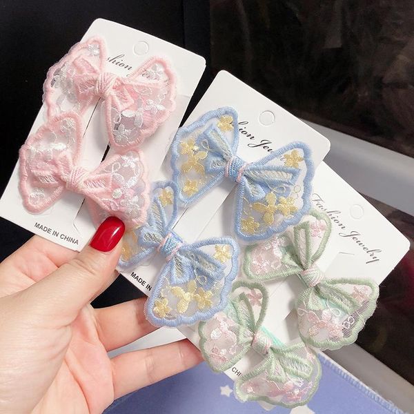 hair accessories 2pcs korea sweet girl cute beautiful colorful lace bow hairpins headdress fashion children embroidered duckbill clip, Slivery;white
hair accessories 2pcs korea sweet girl cute beautiful colorful lace bow hairpins headdress fashion children embroidered duckbill clip, Slivery;white