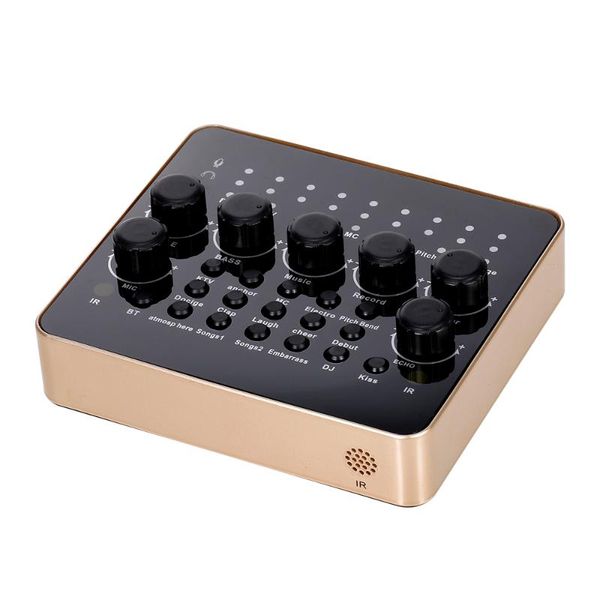 sound cards card 12 effects/5 modes/noise reduction/support bt connection/remote control/variuos ports/multiple uses
sound cards card 12 effects/5 modes/noise reduction/support bt connection/remote control/variuos ports/multiple uses