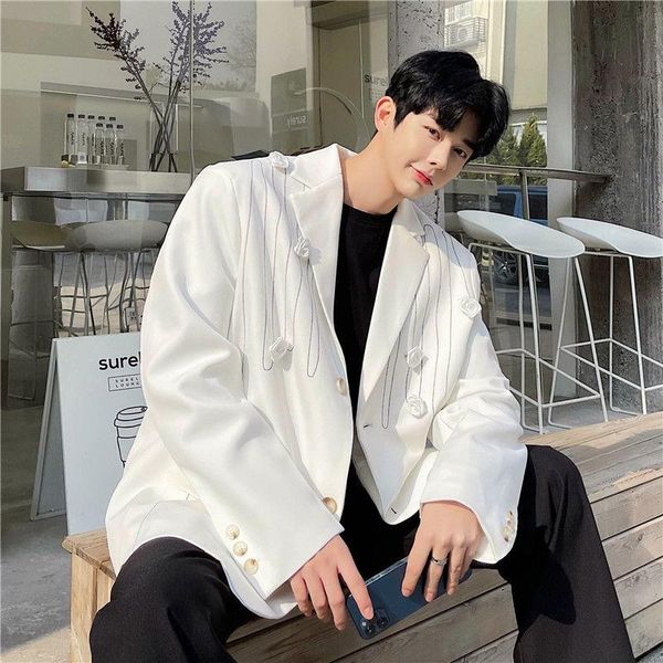 blazer masculino stage costumes for singers detachable flower mens jacket hombre casual stylish blazers men men's suits &, White;black
blazer masculino stage costumes for singers detachable flower mens jacket hombre casual stylish blazers men men's suits &, White;black