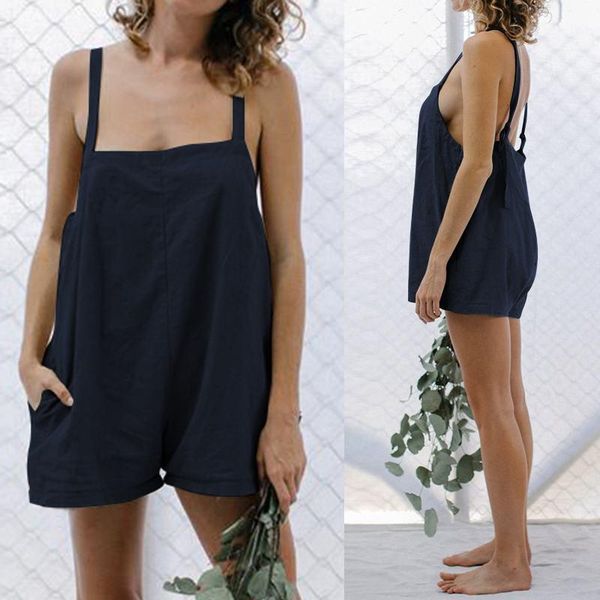 women's jumpsuits & rompers 5xl celmia 2021 summer beach short casual sleeveless backless loose playsuits plus size overalls, Black;white
women's jumpsuits & rompers 5xl celmia 2021 summer beach short casual sleeveless backless loose playsuits plus size overalls, Black;white