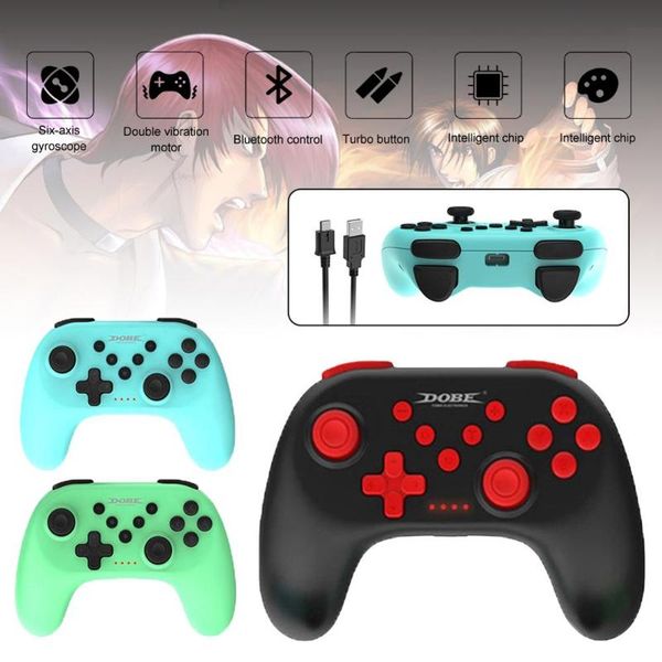 wireless bluetooth controller with vibration, 2 thumbsticks, turbo button gamepad for pc, switch, switch lite game controllers & jo joystick
wireless bluetooth controller with vibration, 2 thumbsticks, turbo button gamepad for pc, switch, switch lite game controllers & jo joystick