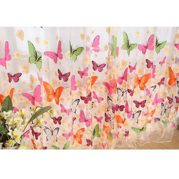 curtain & drapes home butterfly print sheer panel window balcony tulle room divider for decoration
curtain & drapes home butterfly print sheer panel window balcony tulle room divider for decoration