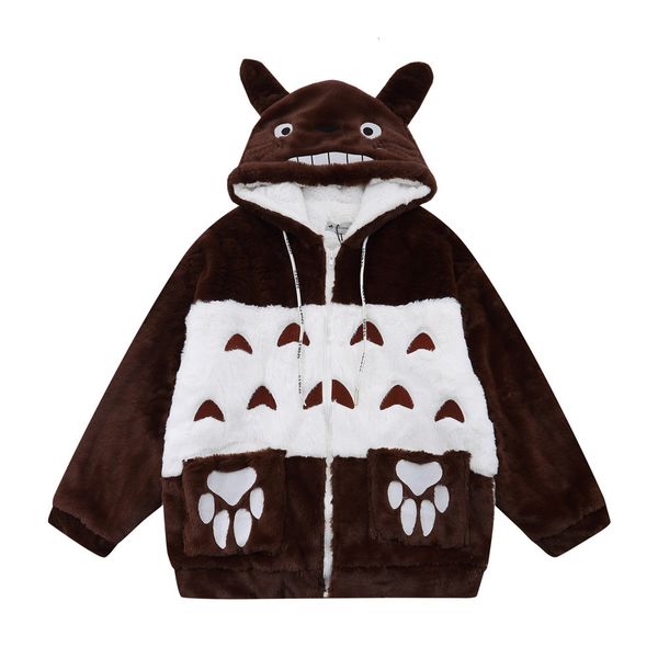 down jacket cartoon embroidered lamb cashmere cotton clothes men's harajuku fashion brand contrast color stitching plush hooded, Black
down jacket cartoon embroidered lamb cashmere cotton clothes men's harajuku fashion brand contrast color stitching plush hooded, Black