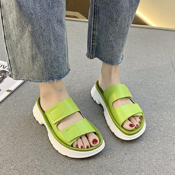 flat platform slippers women sandals outdoor open toe summer candy colors leisure vacation beach slides, Black
flat platform slippers women sandals outdoor open toe summer candy colors leisure vacation beach slides, Black