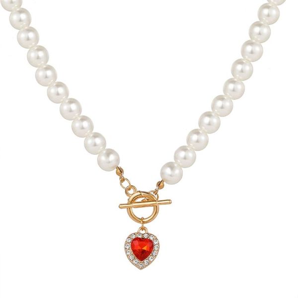 pendant necklaces charm full rhinestone heart necklace vintage imitation pearls ot buckle for women wedding party jewelry gift, Silver
pendant necklaces charm full rhinestone heart necklace vintage imitation pearls ot buckle for women wedding party jewelry gift, Silver