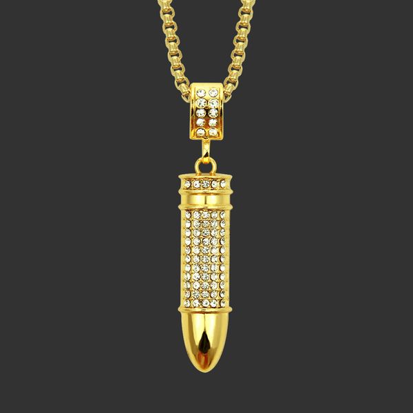 amulet neck pendants jewelry creative fashion necklace hip hop diamond bullet head pendant, Silver
amulet neck pendants jewelry creative fashion necklace hip hop diamond bullet head pendant, Silver