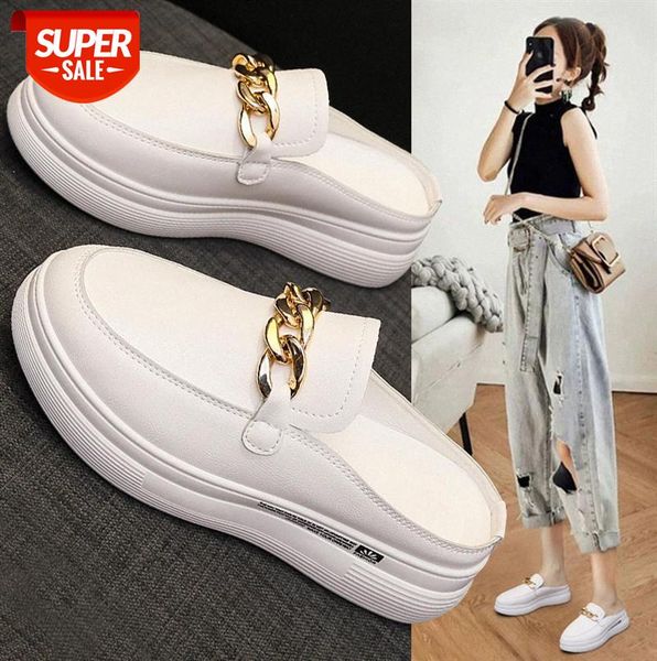 baotou xiaobai half slippers women's outerwear, thick-soled inner height increased lazy no heel trifle sandals #ca3b, Black
baotou xiaobai half slippers women's outerwear, thick-soled inner height increased lazy no heel trifle sandals #ca3b, Black