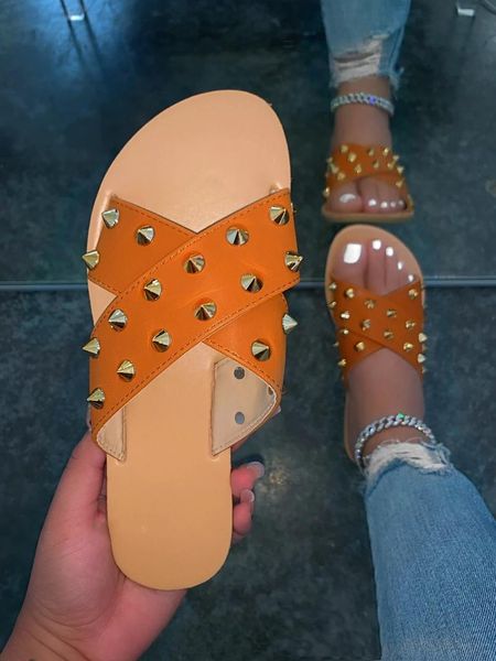 punk design slippers for women pu leather rivet flat heel cross strap rubber sole outdoor slides beach fashion shoes ladies 2021, Black
punk design slippers for women pu leather rivet flat heel cross strap rubber sole outdoor slides beach fashion shoes ladies 2021, Black