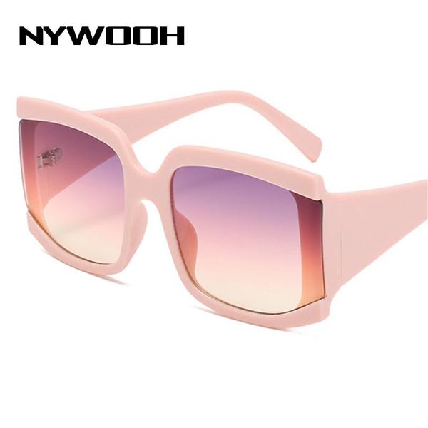 sunglasses nywooh oversized square women gradient pink sun glasses female thick temple design, White;black
sunglasses nywooh oversized square women gradient pink sun glasses female thick temple design, White;black