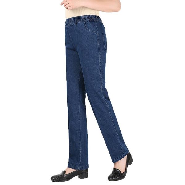 women's jeans 2021 middle-aged casual female plus size high waist trousers eastic denim pants for mom xa33f, Blue
women's jeans 2021 middle-aged casual female plus size high waist trousers eastic denim pants for mom xa33f, Blue