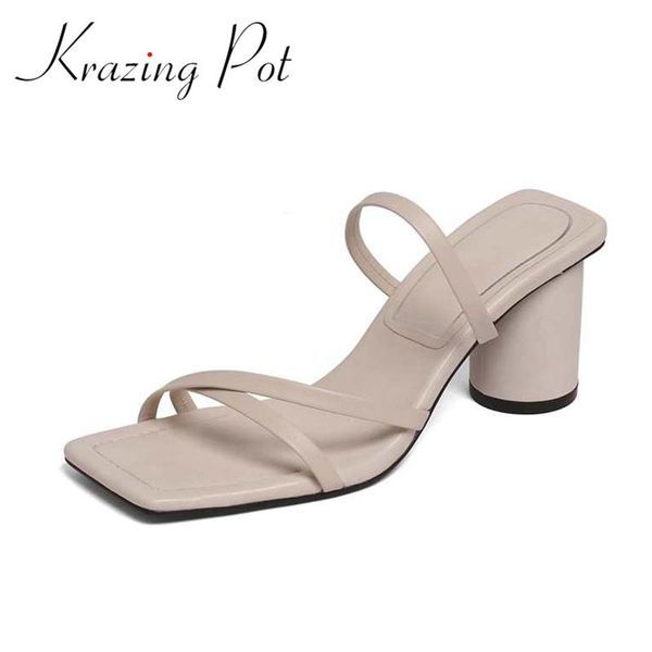 krazing pot genuine leather square toe high heels strange style young lady dance party korean girls slip on women sandals l62 dress shoes, Black
krazing pot genuine leather square toe high heels strange style young lady dance party korean girls slip on women sandals l62 dress shoes, Black