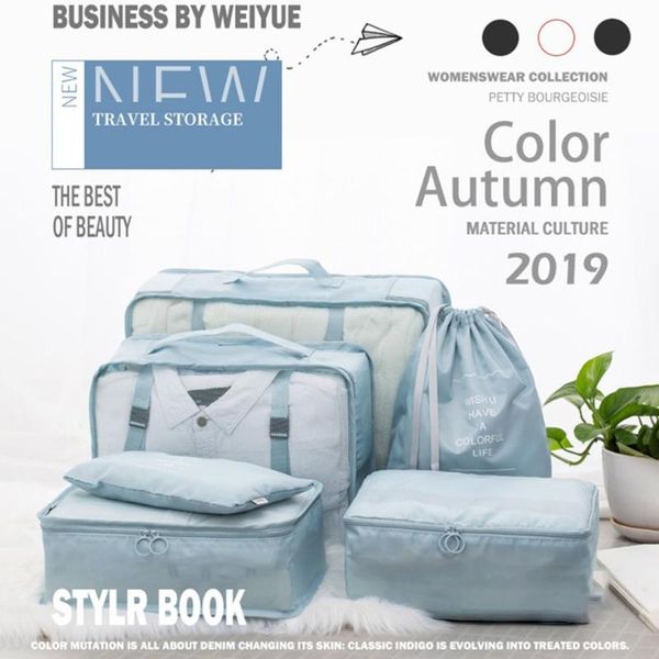 storage bags 6pcs/set travel organizers packing cubes set luggage lace buckle clothes shoe
storage bags 6pcs/set travel organizers packing cubes set luggage lace buckle clothes shoe