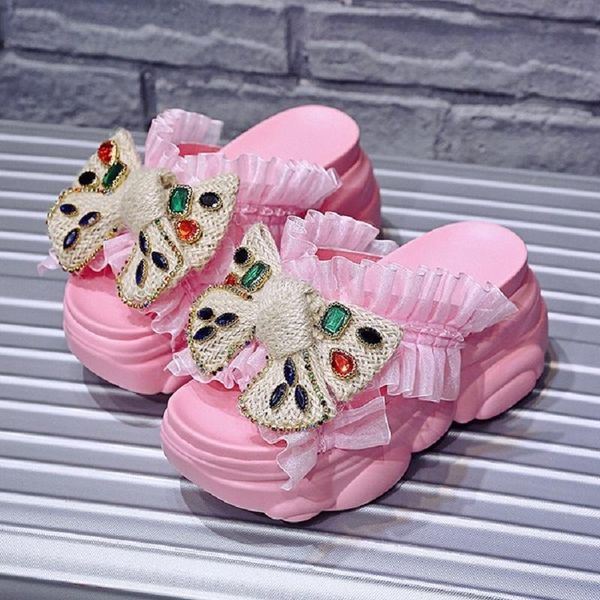 slippers outdoor fashion 9cm super high heels women bowknot height increasing crystal ladies platform sponge sole sandals 191219, Black
slippers outdoor fashion 9cm super high heels women bowknot height increasing crystal ladies platform sponge sole sandals 191219, Black