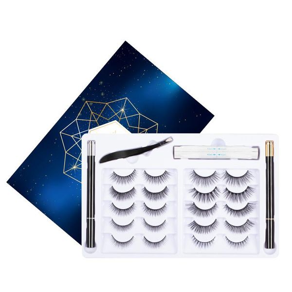 pairs self adhesive eyelashes with black eyeliner transparent cotton swab tweezer no magnetic extension false
pairs self adhesive eyelashes with black eyeliner transparent cotton swab tweezer no magnetic extension false