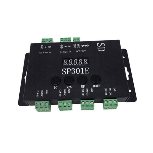 smart home control sp301e programmable led controller syn signal out and in for ws2811 ws2813 ws2812b sk6812 apa102 pixel strip light dc5-24
smart home control sp301e programmable led controller syn signal out and in for ws2811 ws2813 ws2812b sk6812 apa102 pixel strip light dc5-24
