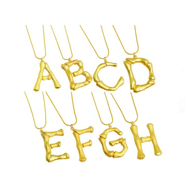 fashion accessories matt color preserving bamboo pendant 26 capital letter necklace, Silver
fashion accessories matt color preserving bamboo pendant 26 capital letter necklace, Silver