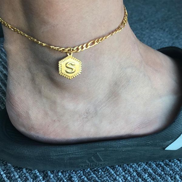 a-z initial anklets 21cm+10cm extra chainfoot ankle bracelet cheville for men hip hop alphabet leg jewelry, Red;blue
a-z initial anklets 21cm+10cm extra chainfoot ankle bracelet cheville for men hip hop alphabet leg jewelry, Red;blue
