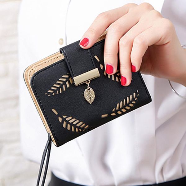 fashion womens purse short zipper wallet women leather brand small wallets clutch bag with hollow out leaves, Red;black
fashion womens purse short zipper wallet women leather brand small wallets clutch bag with hollow out leaves, Red;black