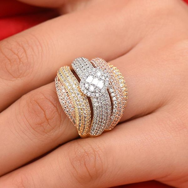 wedding rings godki luxury corssover chic bold statement with zirconia stones 2021 women engagement party jewelry high quality, Slivery;golden 
wedding rings godki luxury corssover chic bold statement with zirconia stones 2021 women engagement party jewelry high quality, Slivery;golden