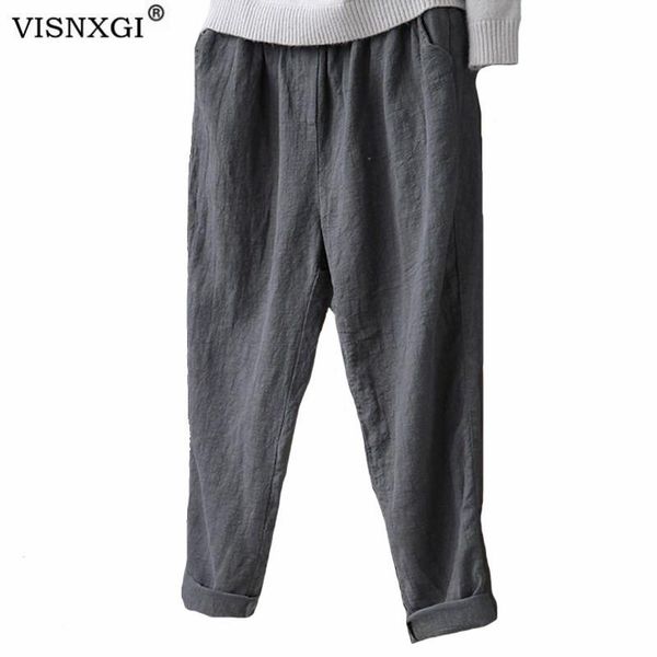 women's pants & capris visnxgi spring autumn linen cotton women harem female leisure style bloomers loose trousers ladies causal, Black;white
women's pants & capris visnxgi spring autumn linen cotton women harem female leisure style bloomers loose trousers ladies causal, Black;white