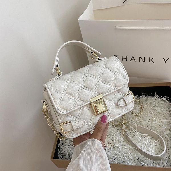evening bags diamond check chain women luxury shoulder handbag thread small box handle square crossbody satchel lychee pattern pm235
evening bags diamond check chain women luxury shoulder handbag thread small box handle square crossbody satchel lychee pattern pm235