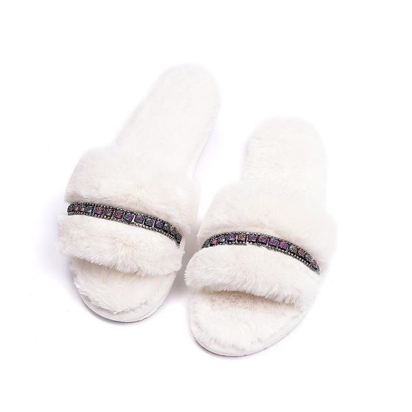 slippers winter women warm faux fur home ladies soft plush furry female open toe women's house shoes fashion woman slides, Black
slippers winter women warm faux fur home ladies soft plush furry female open toe women's house shoes fashion woman slides, Black