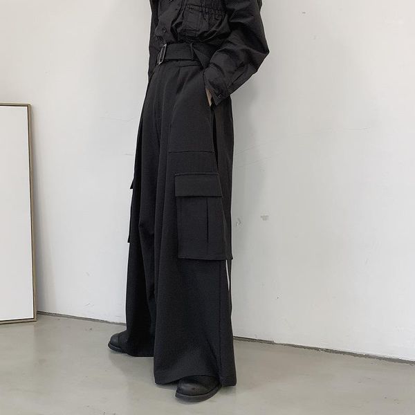 men's pants men japan loose casual wide leg cargo male street wear hip hop punk gothic harem belt trousers kimono straight skirt, Black
men's pants men japan loose casual wide leg cargo male street wear hip hop punk gothic harem belt trousers kimono straight skirt, Black