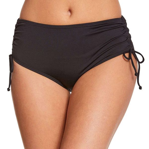 fashion conservative women's swimming trunks with side drawstring triangl swimwear, White;black
fashion conservative women's swimming trunks with side drawstring triangl swimwear, White;black