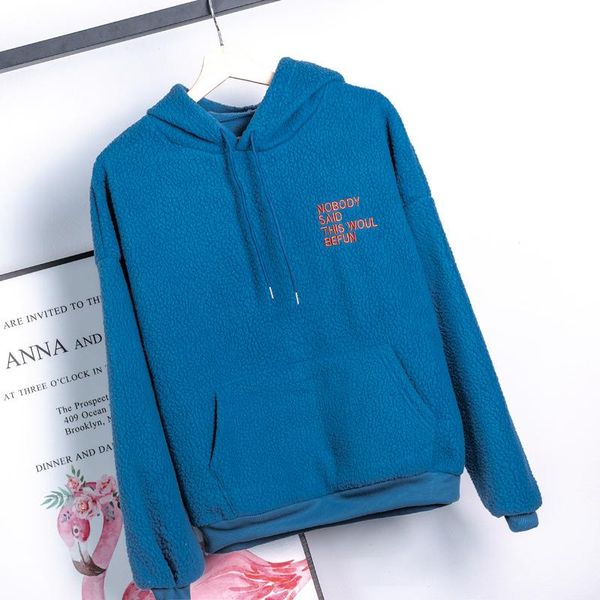 women's hoodies & sweatshirts letters thick lambskin white loose femme autumn winter hoodie casual letter wool warm clothes, Black
women's hoodies & sweatshirts letters thick lambskin white loose femme autumn winter hoodie casual letter wool warm clothes, Black