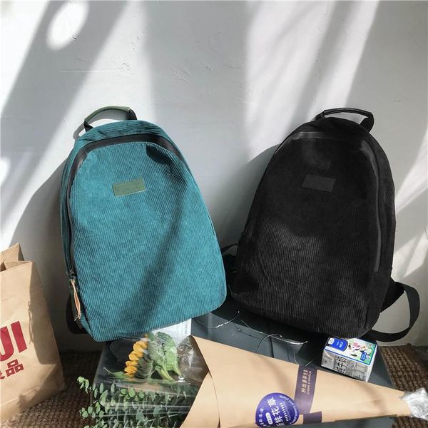 women corduroy backpack, fashion shoulder bag, solid color, school, youth backpack style
women corduroy backpack, fashion shoulder bag, solid color, school, youth backpack style