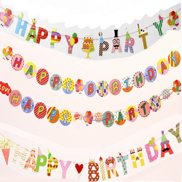 party decoration colorful cartoon happy birthday letters banners garland for children baby kids bunting flags
party decoration colorful cartoon happy birthday letters banners garland for children baby kids bunting flags