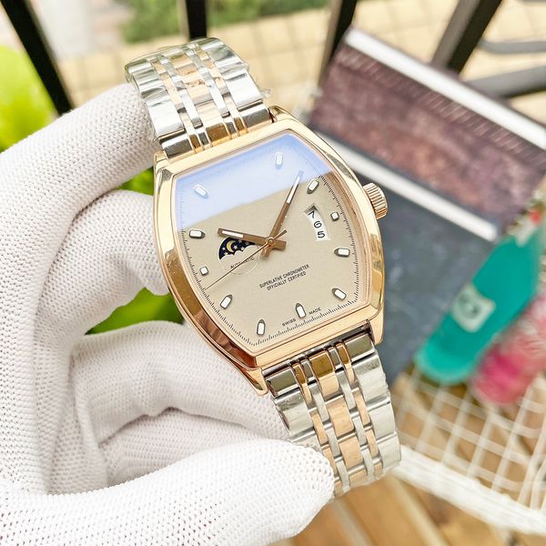 classic men watch automatic mechanical mens watches 42x13mm stainless steel waterproof wristwatches, Slivery;brown
classic men watch automatic mechanical mens watches 42x13mm stainless steel waterproof wristwatches, Slivery;brown