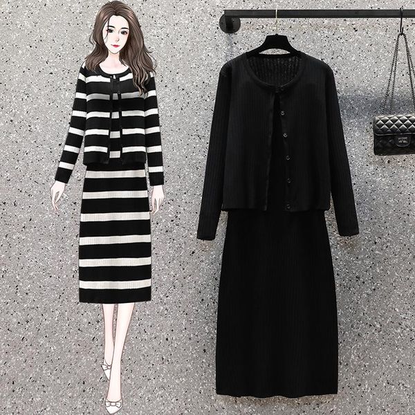 casual dresses ehqaxin plus size womens knitted set autumn loose striped button cardigan + suspender dress two-piece suit l-4xl, Black;gray
casual dresses ehqaxin plus size womens knitted set autumn loose striped button cardigan + suspender dress two-piece suit l-4xl, Black;gray