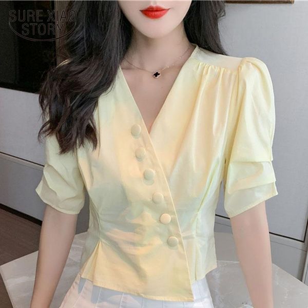 women's blouses & shirts blusas fashion solid women blouse v-neck short sleeve chiffon plus size 2021 summer cotton korean clothes, White
women's blouses & shirts blusas fashion solid women blouse v-neck short sleeve chiffon plus size 2021 summer cotton korean clothes, White