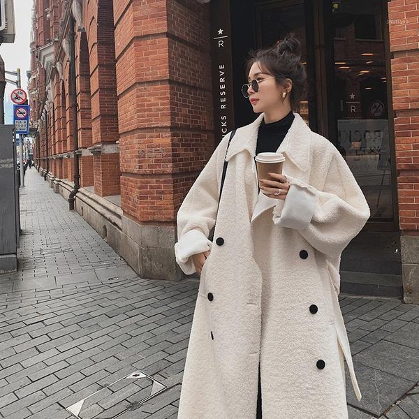 women's wool & blends now 2021 winter lamb fur suede coat integrated mid-length, Black
women's wool & blends now 2021 winter lamb fur suede coat integrated mid-length, Black