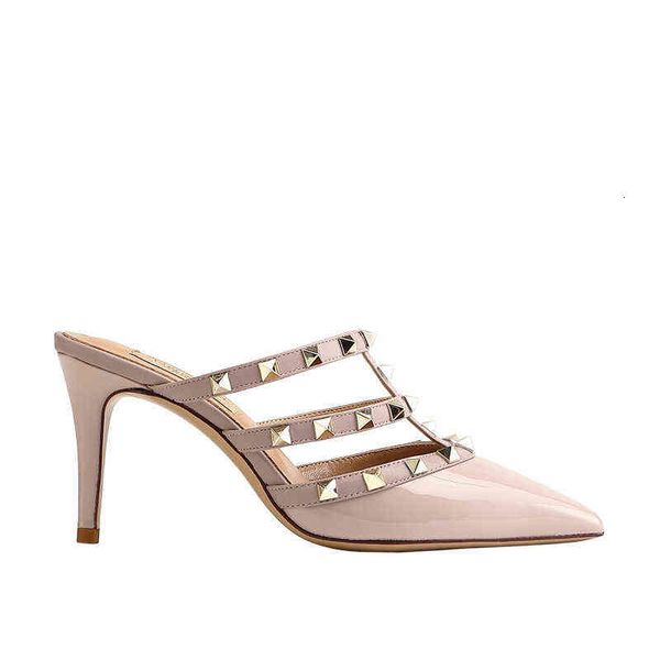 women's formal shoes v home rivet high 2021 muller women's middle baotou thin heel pointed liuding cool drag summer, Black
women's formal shoes v home rivet high 2021 muller women's middle baotou thin heel pointed liuding cool drag summer, Black