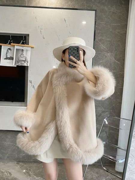 women's wool & blends korean style fashion luxury real fur coat female natural genuine woolen jackets plus s329, Black
women's wool & blends korean style fashion luxury real fur coat female natural genuine woolen jackets plus s329, Black