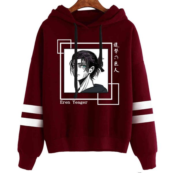anime attack on titan hoodies men women cool eren yeager graphic print pullovers hip hop sweatshirts casual autumn streetwear y1109, Black 
anime attack on titan hoodies men women cool eren yeager graphic print pullovers hip hop sweatshirts casual autumn streetwear y1109, Black