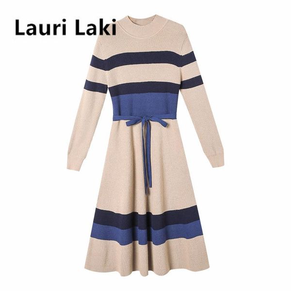 lauri laki long knit a-line dress midi autumn winter 2021 thick warm sweater plus size party elegant dresses sashes casual, Black;gray
lauri laki long knit a-line dress midi autumn winter 2021 thick warm sweater plus size party elegant dresses sashes casual, Black;gray