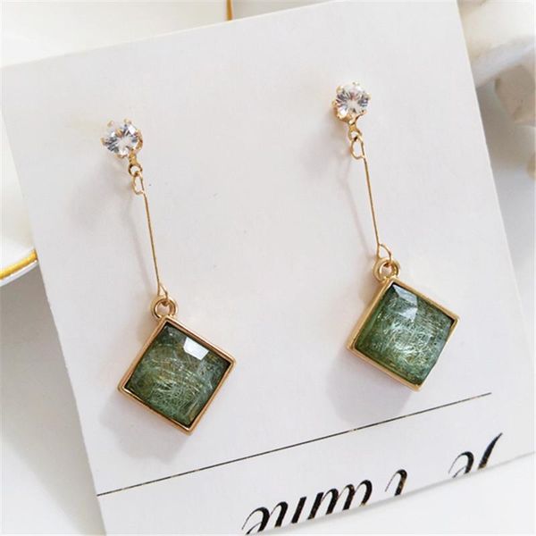 stud style restoring ancient ways of french earrings long contracted a word and fresh green, crystal, Golden;silver
stud style restoring ancient ways of french earrings long contracted a word and fresh green, crystal, Golden;silver